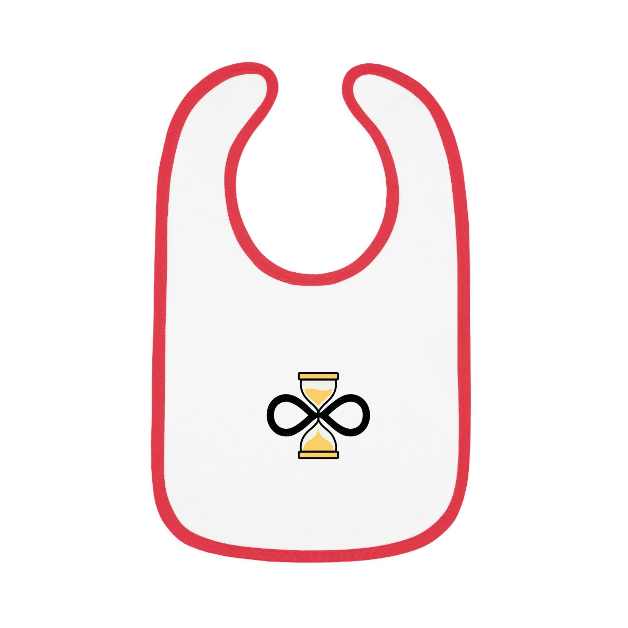 Everlast life Baby Bib, Modern Baby Gift, Unique Bib for Infants, Baby Shower Gift, Cute Feeding Accessory, Contrast Trim Bib