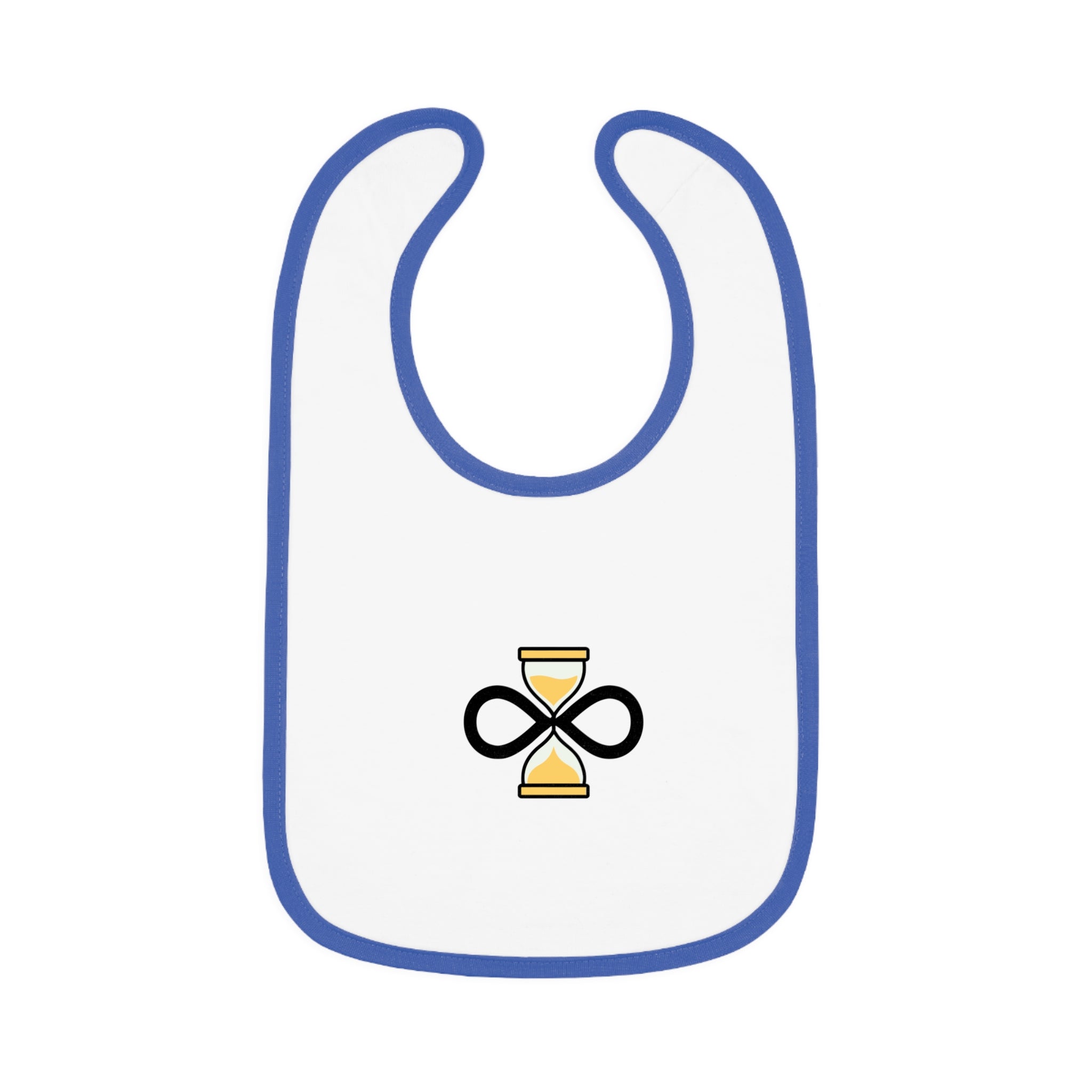 Everlast life Baby Bib, Modern Baby Gift, Unique Bib for Infants, Baby Shower Gift, Cute Feeding Accessory, Contrast Trim Bib