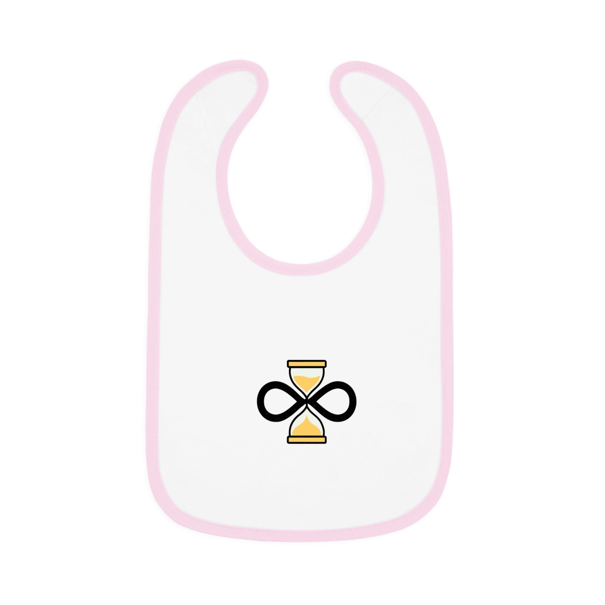 Everlast life Baby Bib, Modern Baby Gift, Unique Bib for Infants, Baby Shower Gift, Cute Feeding Accessory, Contrast Trim Bib