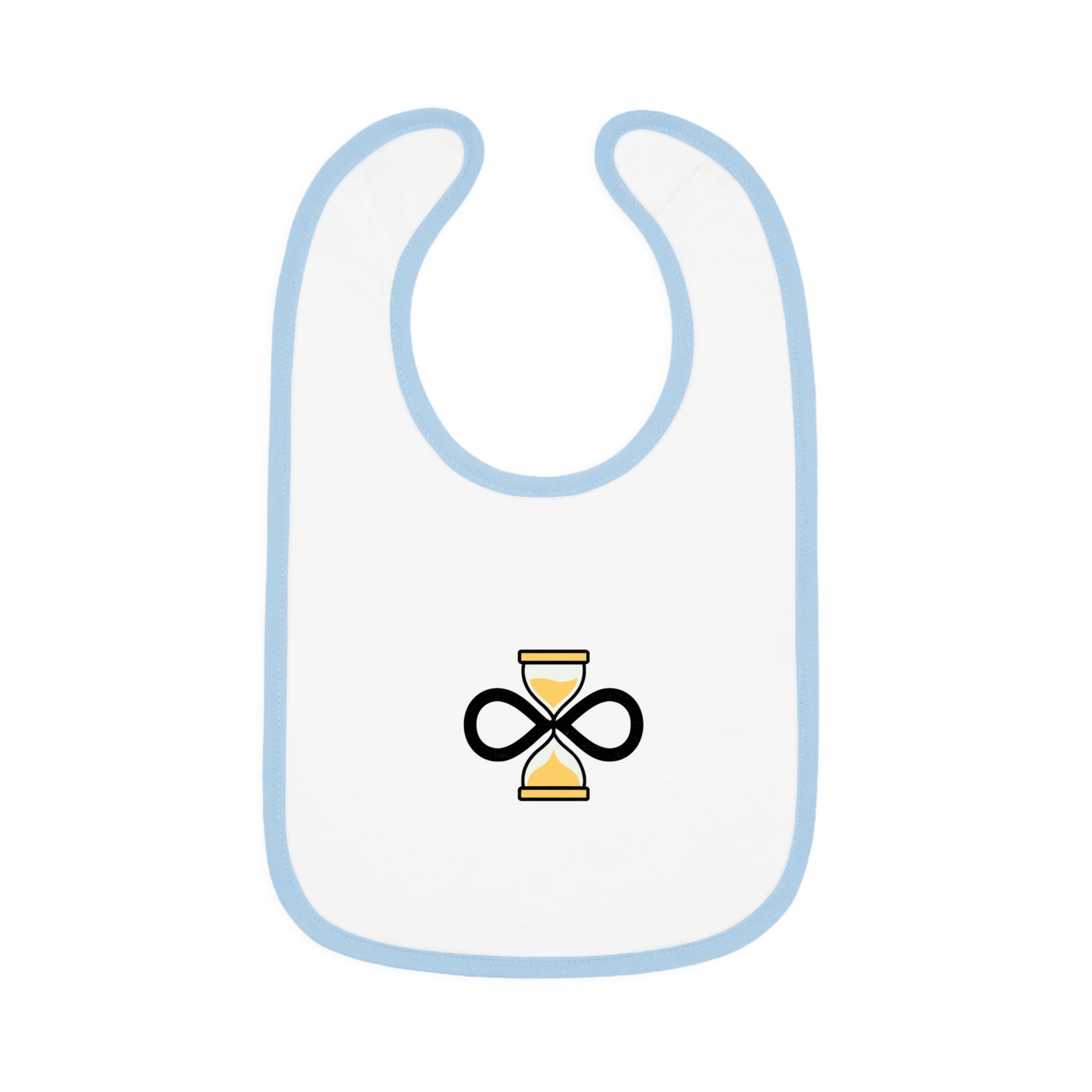 Everlast life Baby Bib, Modern Baby Gift, Unique Bib for Infants, Baby Shower Gift, Cute Feeding Accessory, Contrast Trim Bib